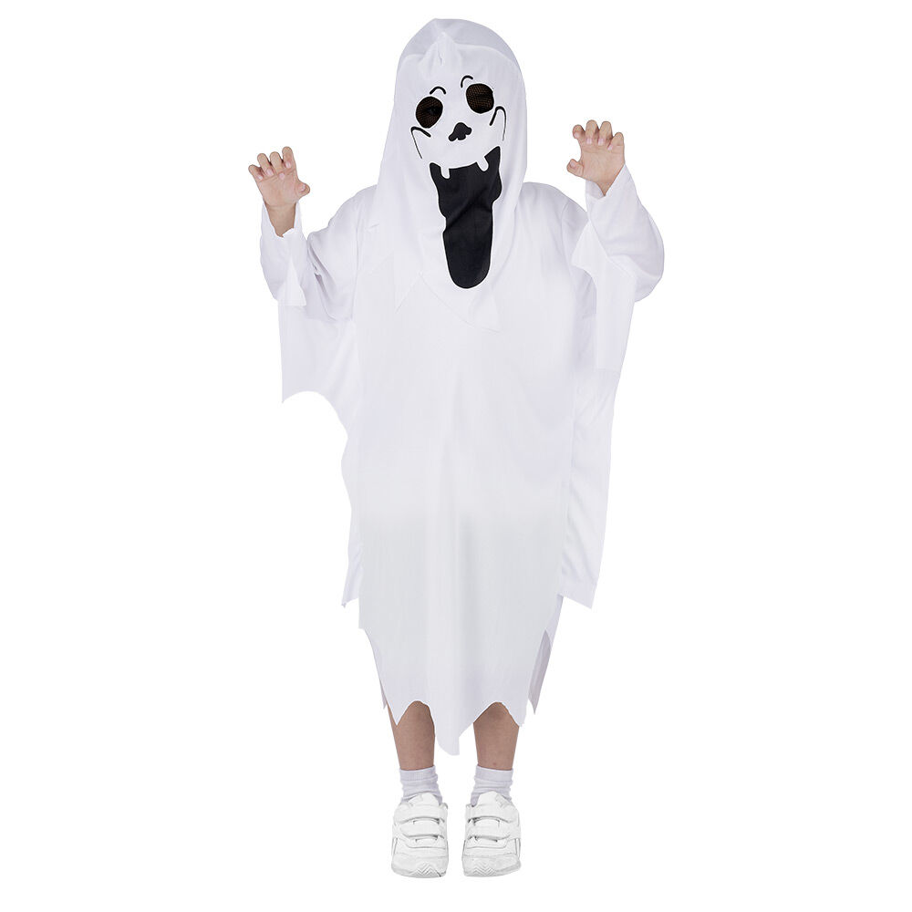 Déguisement enfant Halloween fantôme cagoule et tunique 4/6ans