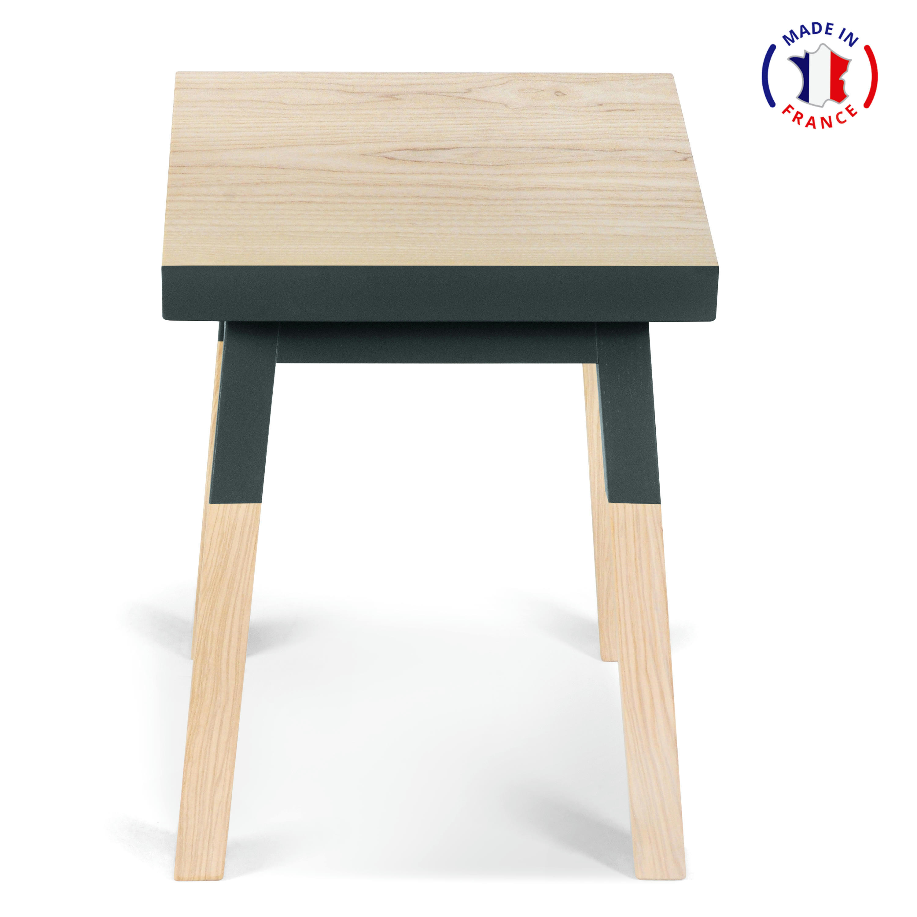 EGEE - 2 tabourets 100% frêne massif, assise 35 cm