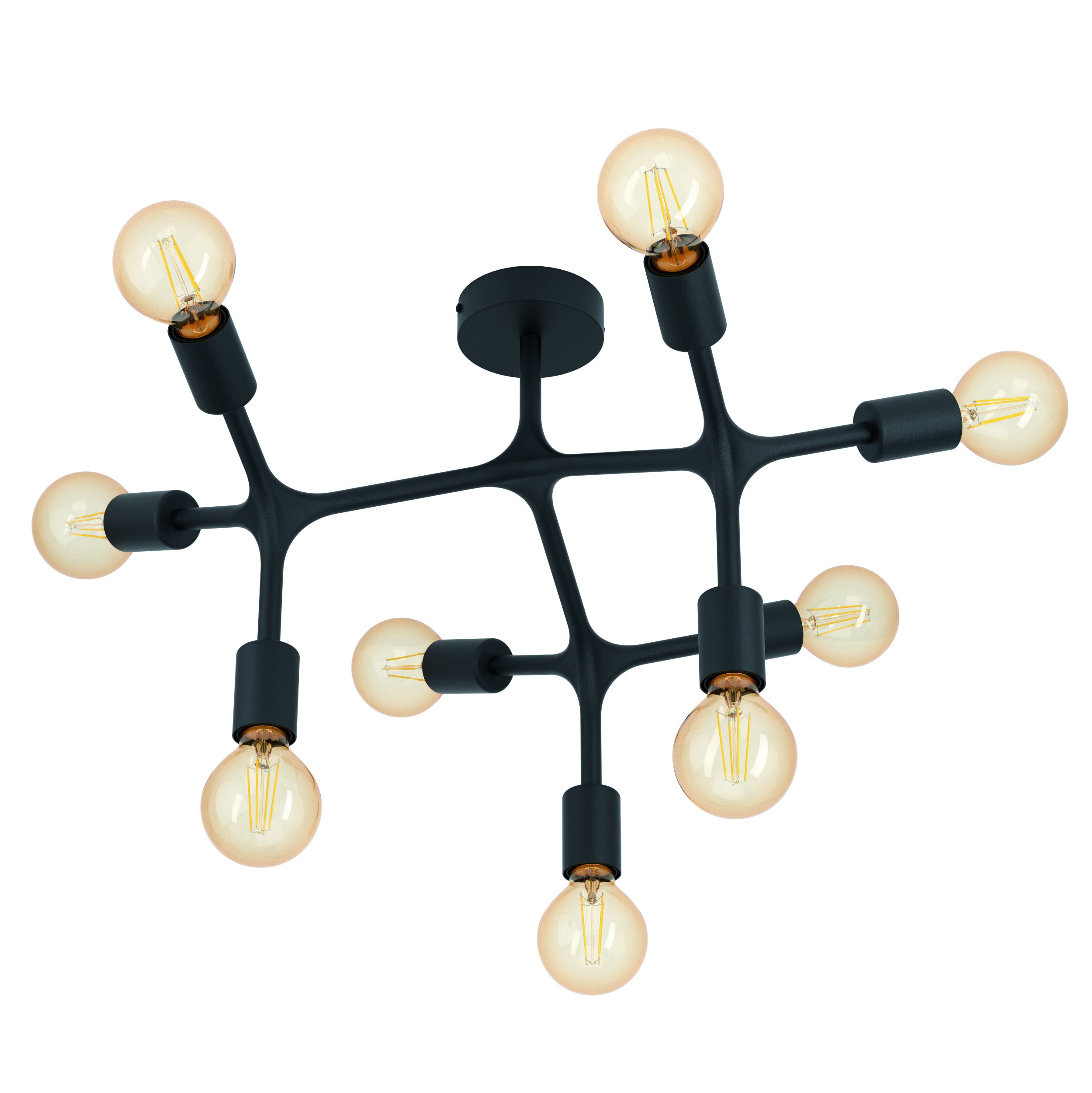 EGLO plafondlamp Bocadella 1 - e27 - ø 64 cm - zwart