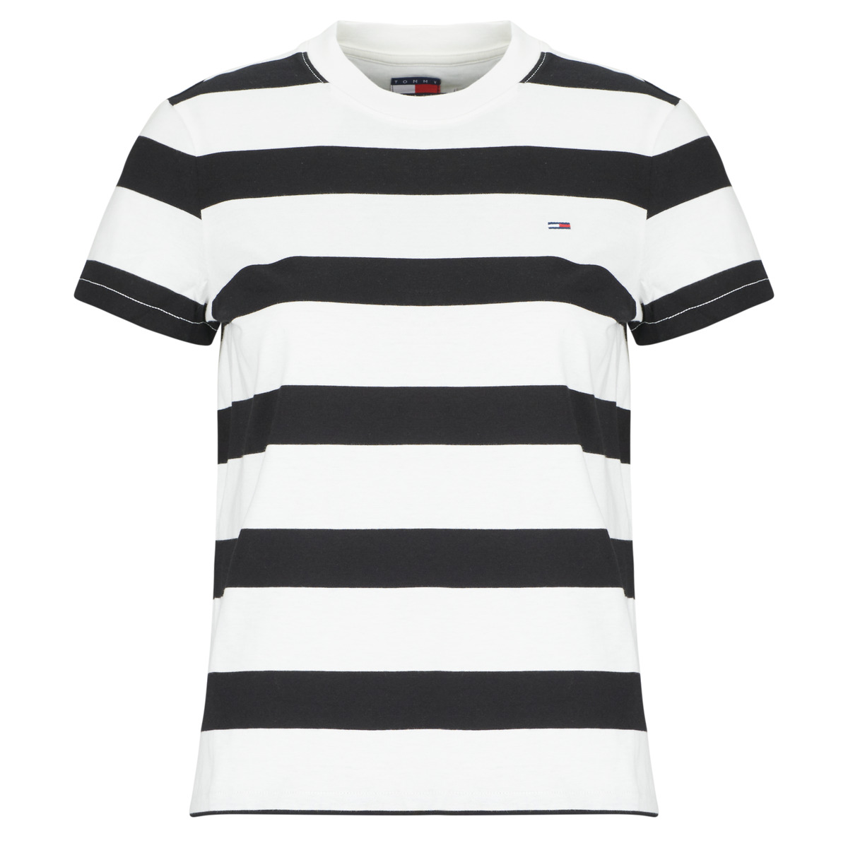Tommy Jeans - TJW REG S FLAG JERSEY SS TEE - White