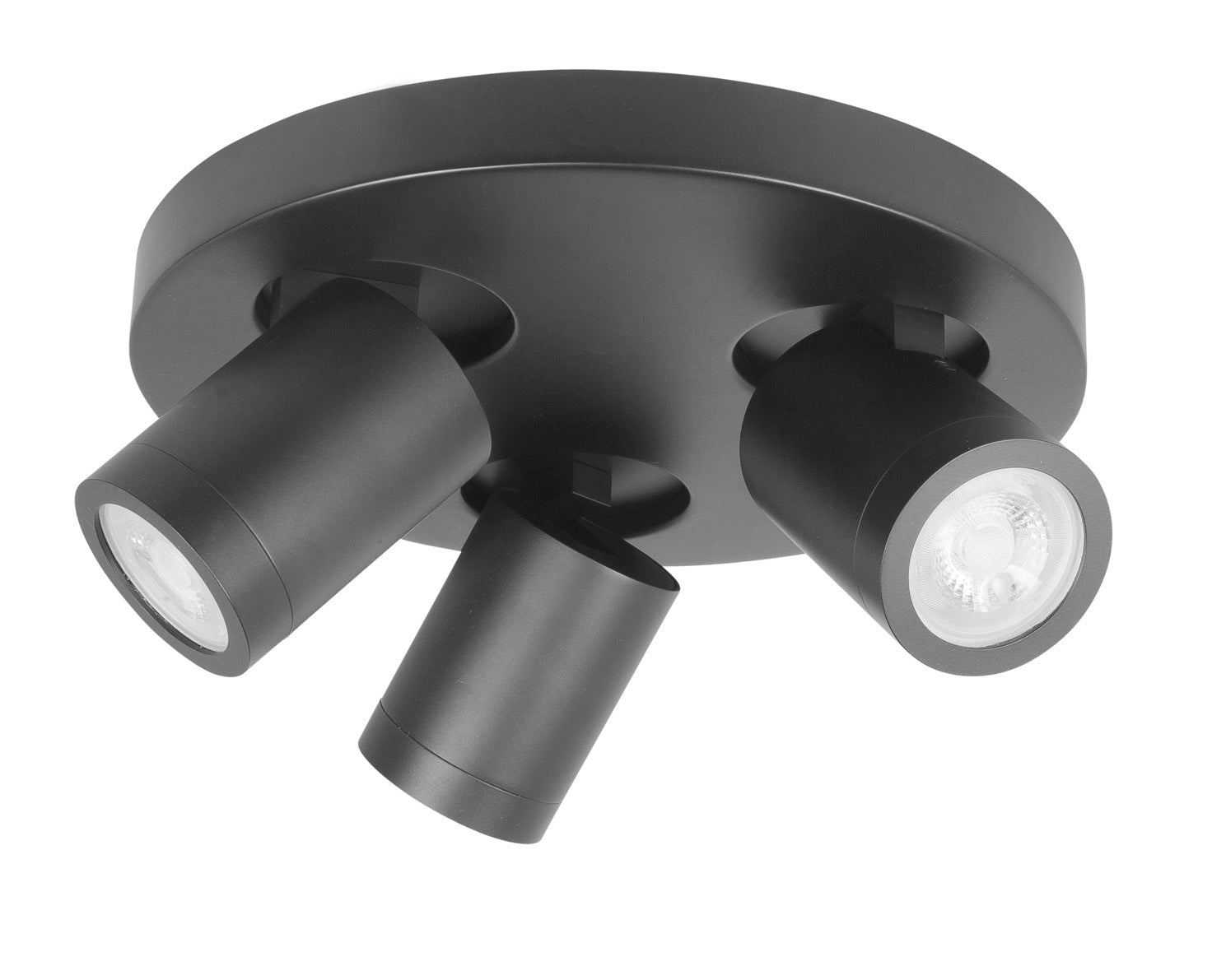 Highlight spot Oliver - 3 lichts - 25 x 13  cm - zwart