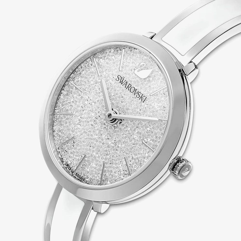 Swarovski White Crystalline Delight Stainless Steel Bracelet Watch 5580537