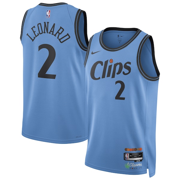 Kawhi Leonard LA Clippers Nike Unisex 2024/25 Swingman Player Jersey - City Edition - Light Blue