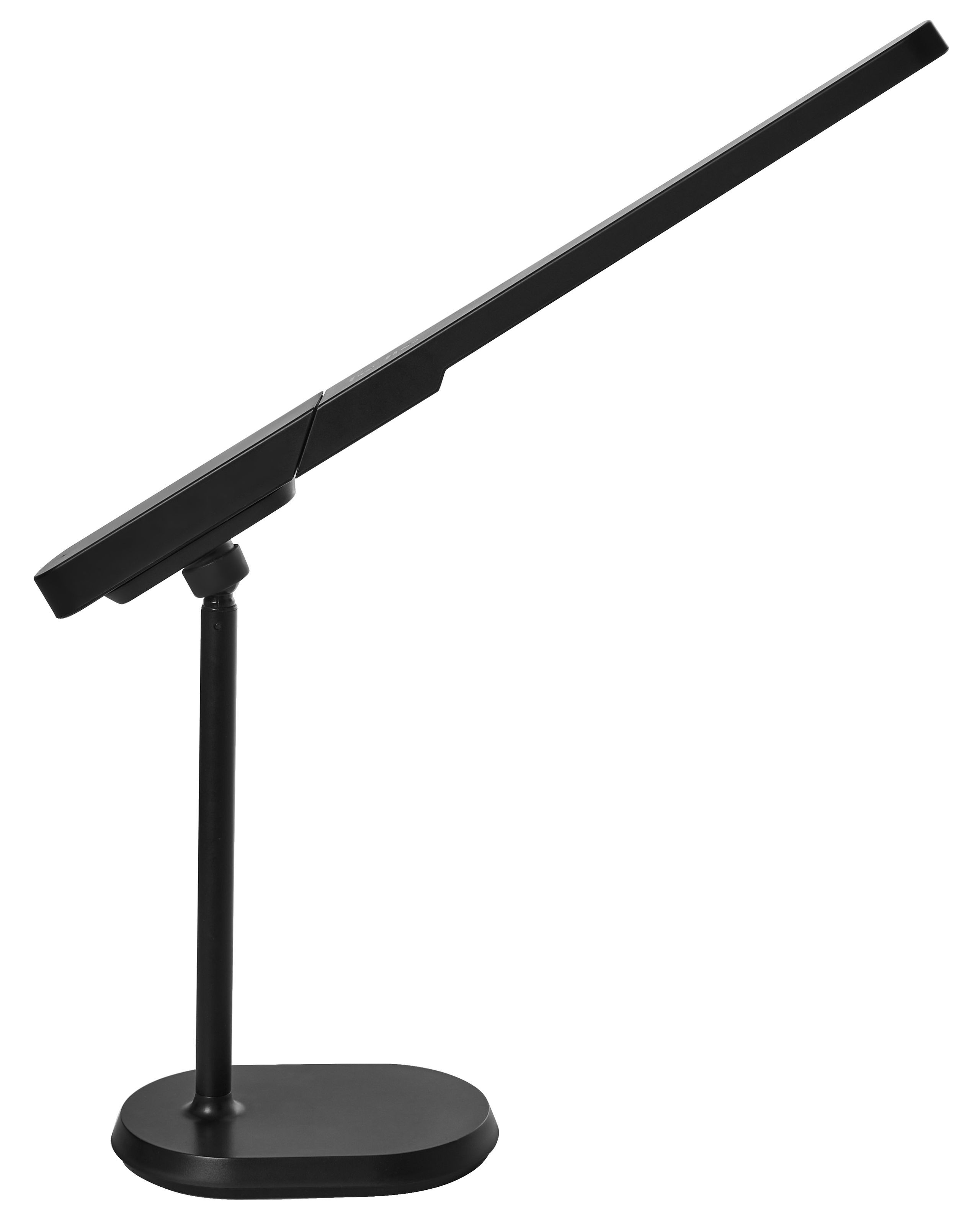 Lampka biurkowa wielofunkcyjna LED czarna bezstopniowe ściemnianie