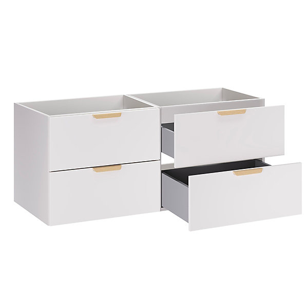 Meuble sous-vasque 120cm Oria Blanc mat