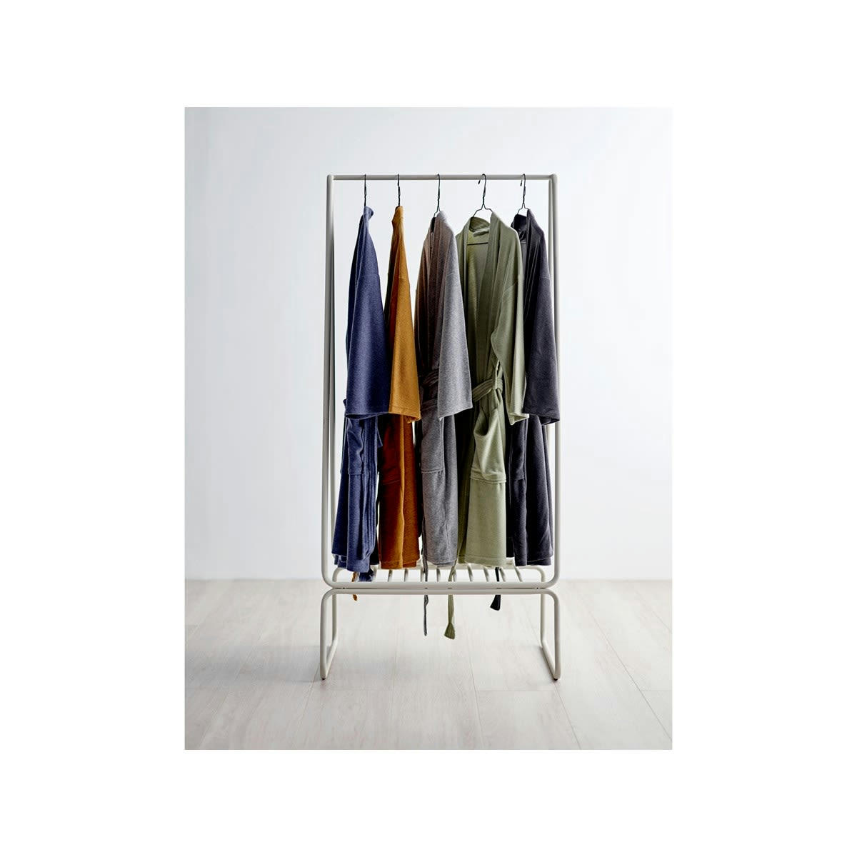 SOFT - Peignoir  en Coton Bleu gris S/M