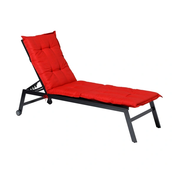 Liegenauflage »Basic«, Basic red 200 x 65 cm