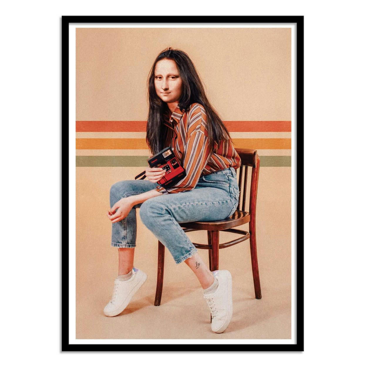JONAS LOOSE - RETRO MONA - Affiche d'art 50 x 70 cm