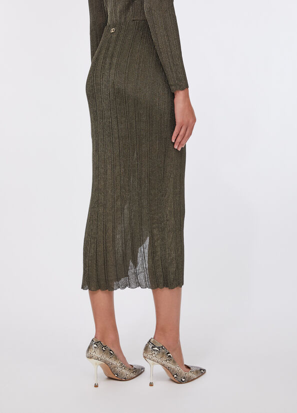 Gonna in maglia lurex&reg;