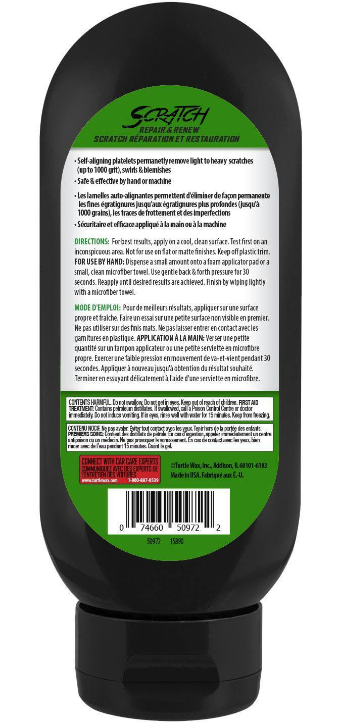 Turtle Wax Scratch Repair & Renew with Heal and Seal Technology, 207-mL