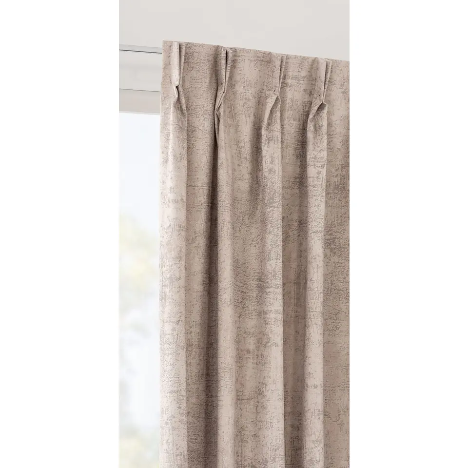 Gordijnstof Jack verduisterend - kiezelkleur