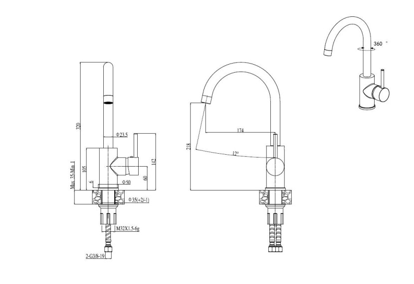 QUADRON Bateria NAOMI PVD miedziany 3323502_PVDBSC1