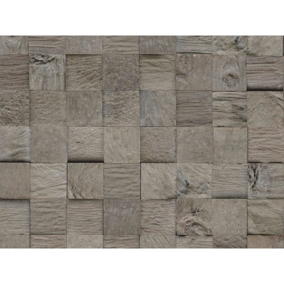 Wandverblender »INDO TEAK CLASSIC CUBE«, grau, geölt, Holz, Stärke: 20 mm