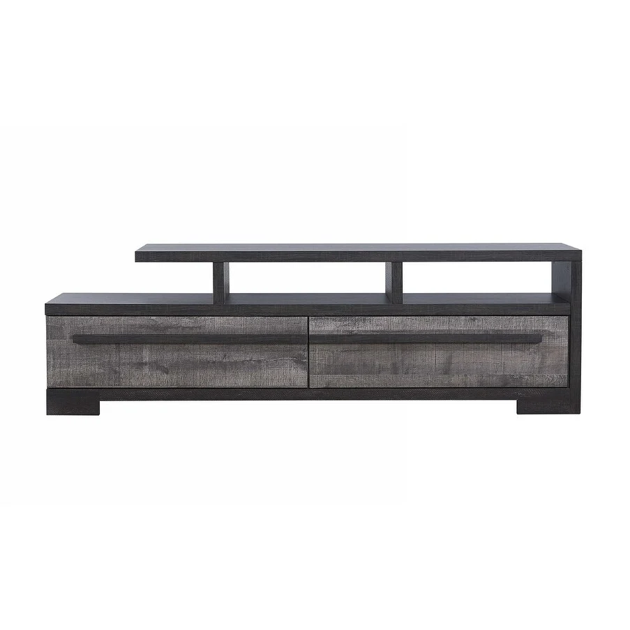 Stylish Entertainment Console with Open Shelf and Spacious Drawers for Home