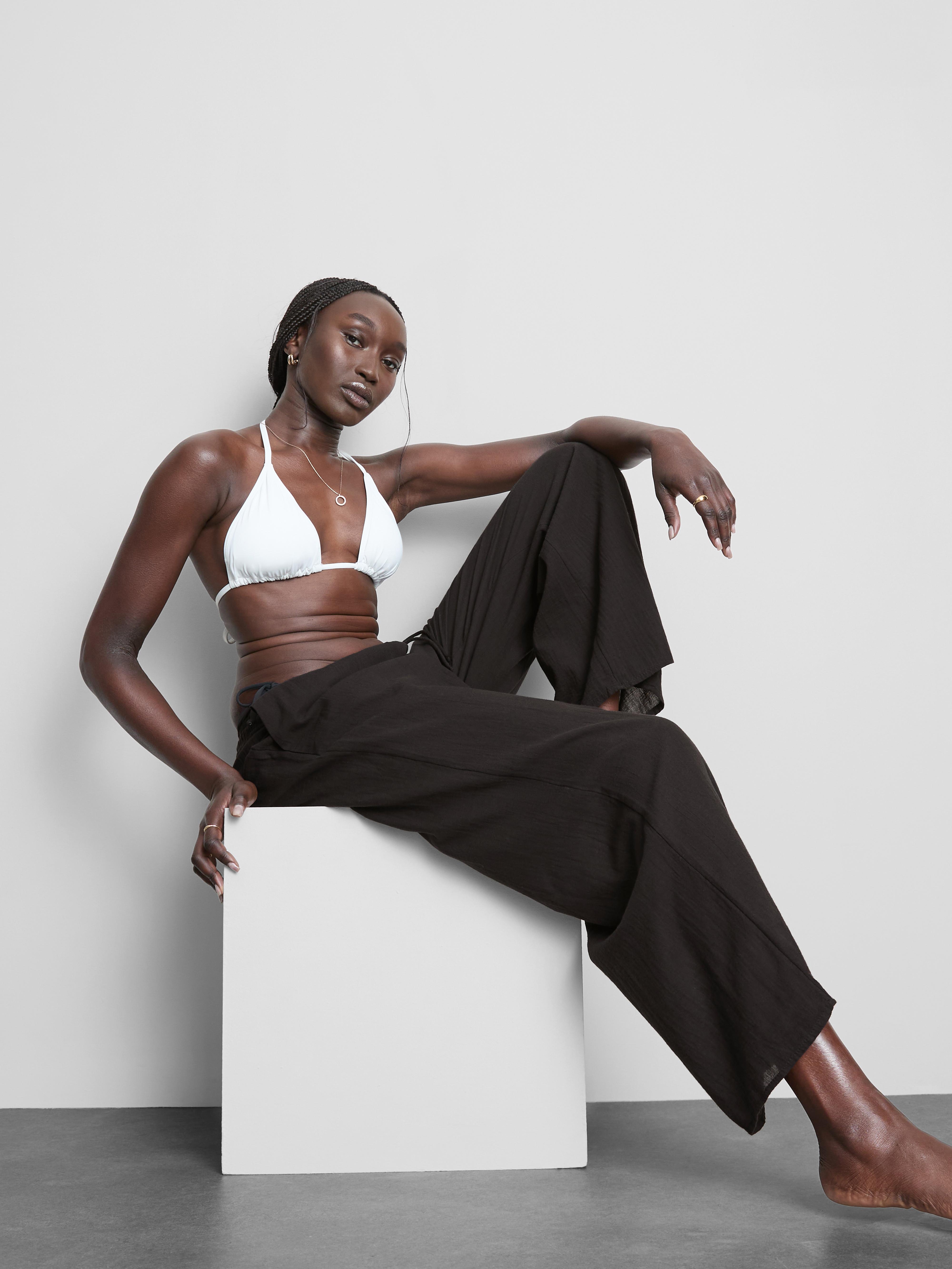 Cotton Wide Leg Beach Pants