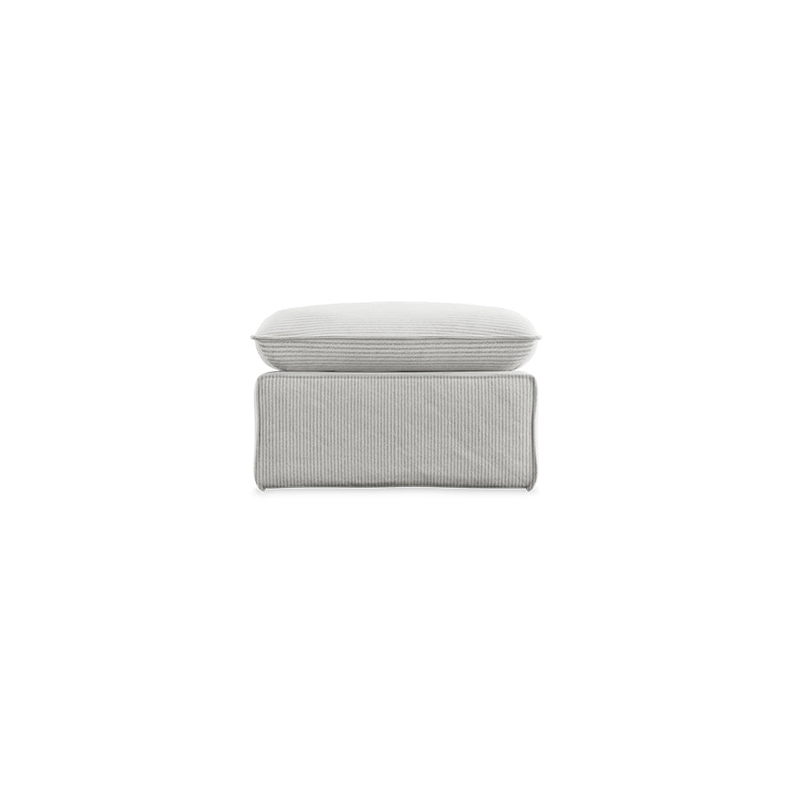 HKLIVING hocker Nomad – corduroy rib cream