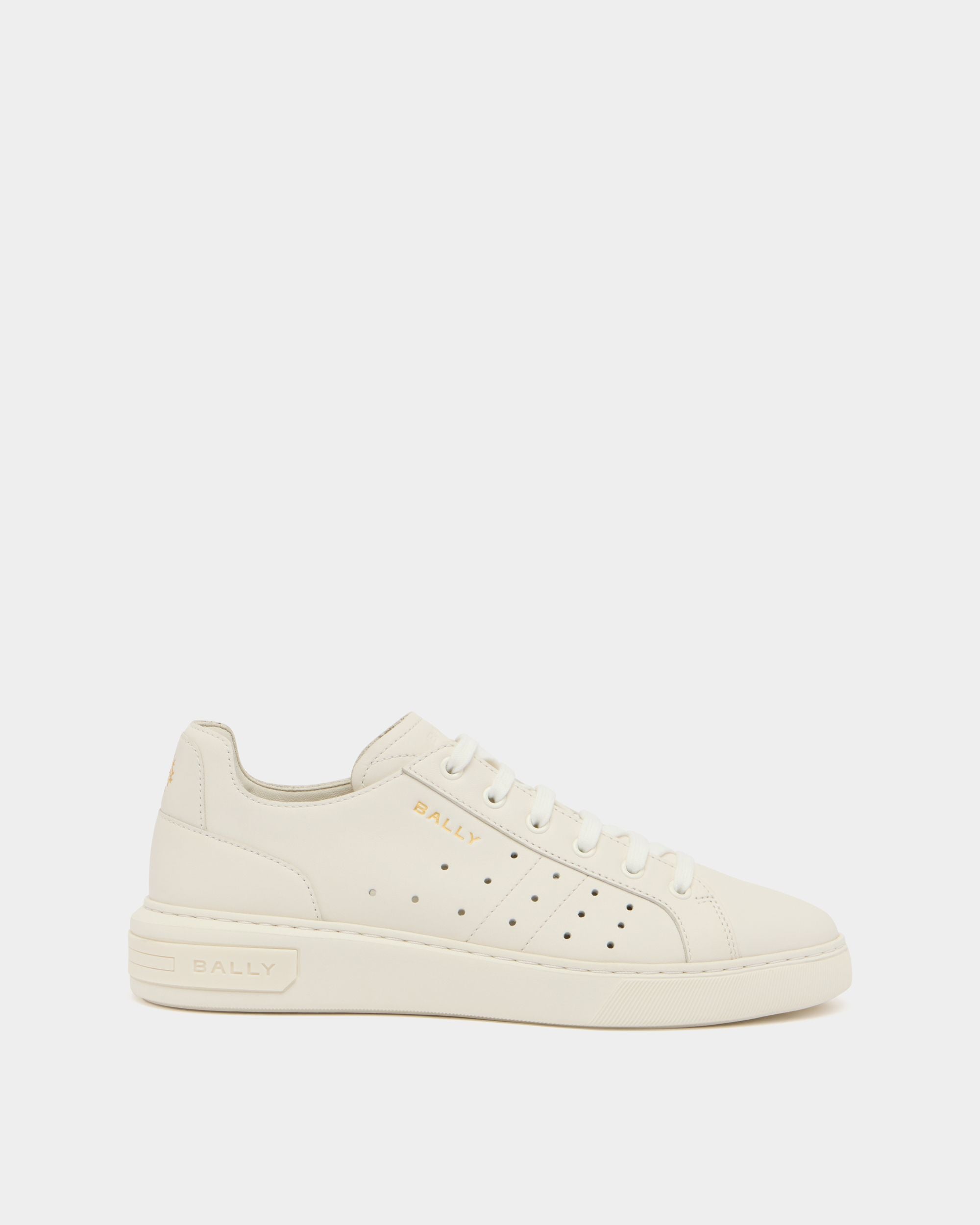 Bally Lift Sneaker aus weißem Leder