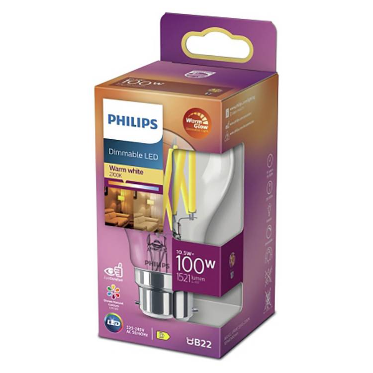 Philips 10.5W LED BC Dimmable Light Bulb