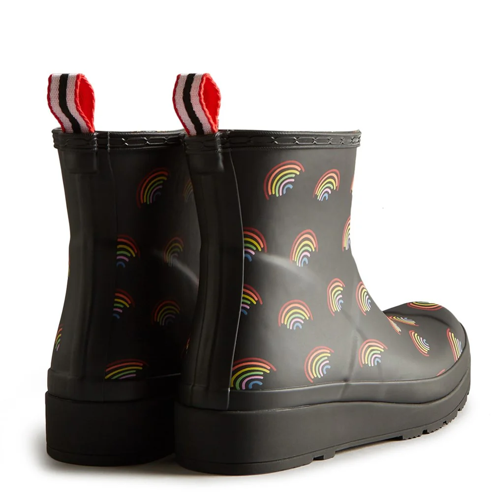 Hunter Play Short Mini Rainbow Print Boot