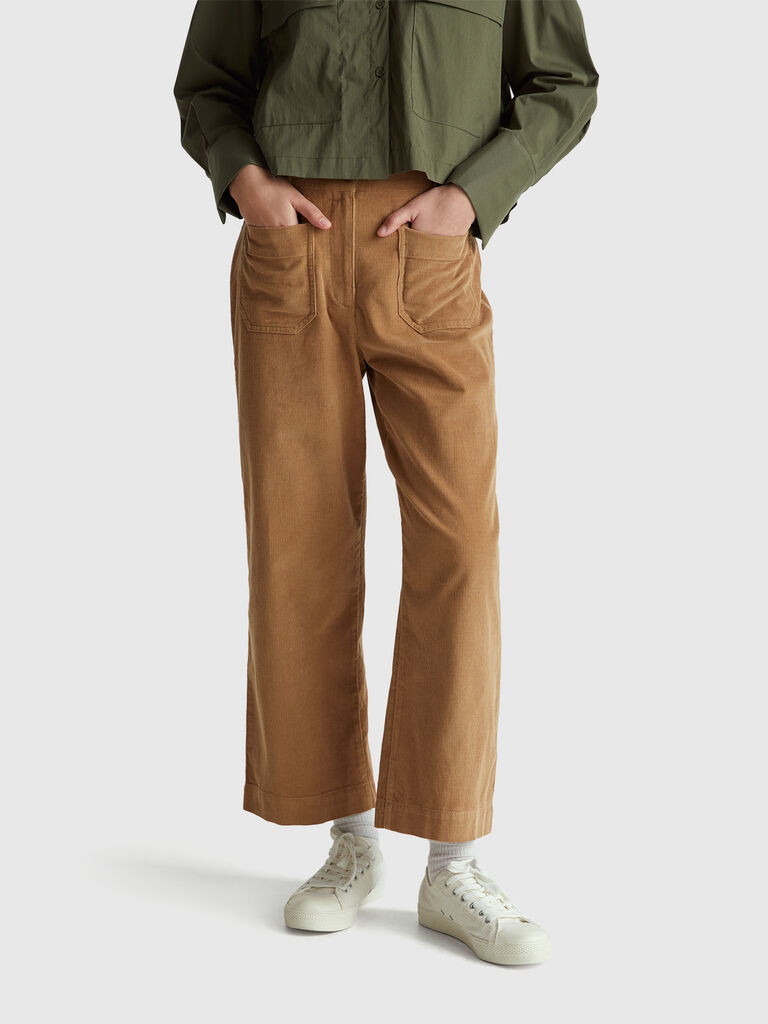Straight corduroy trousers