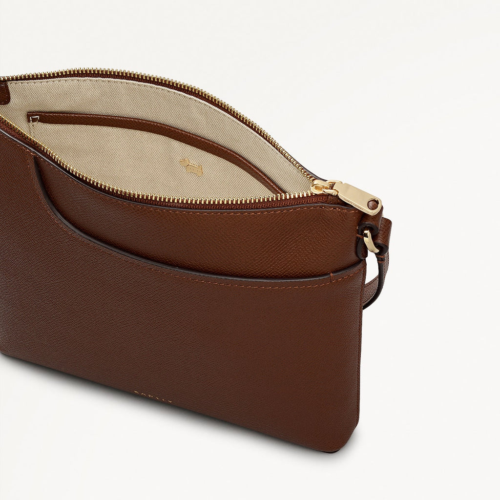 Pockets - Small Ziptop North-South Cross Body Bag