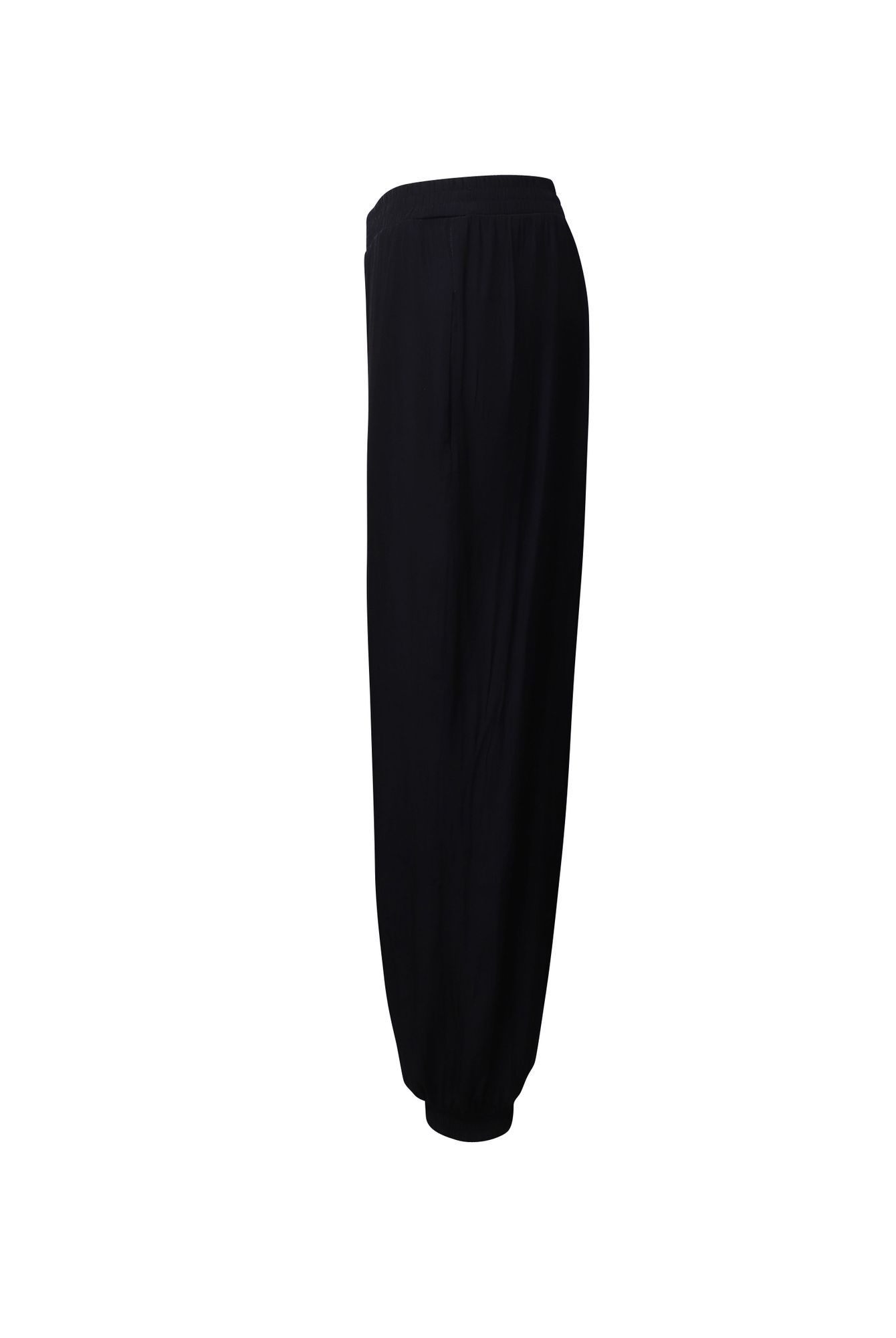 Lanvin Preloved Elastic Waist Trousers in Navy Blue Polyester