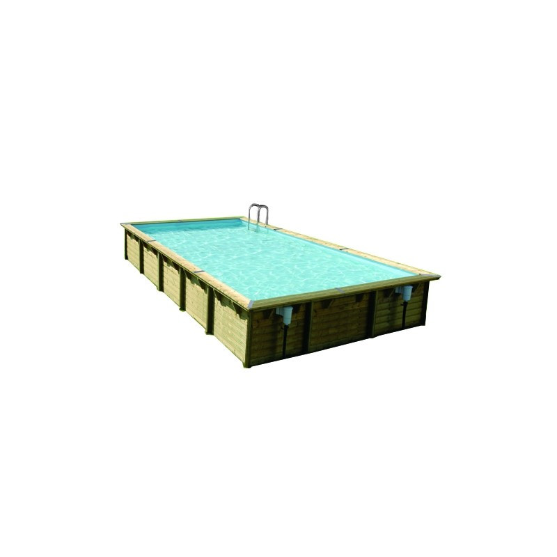 Piscine Linéa avec liner bleu 3,5 x 15,5 x 1,55 m UBBINK
