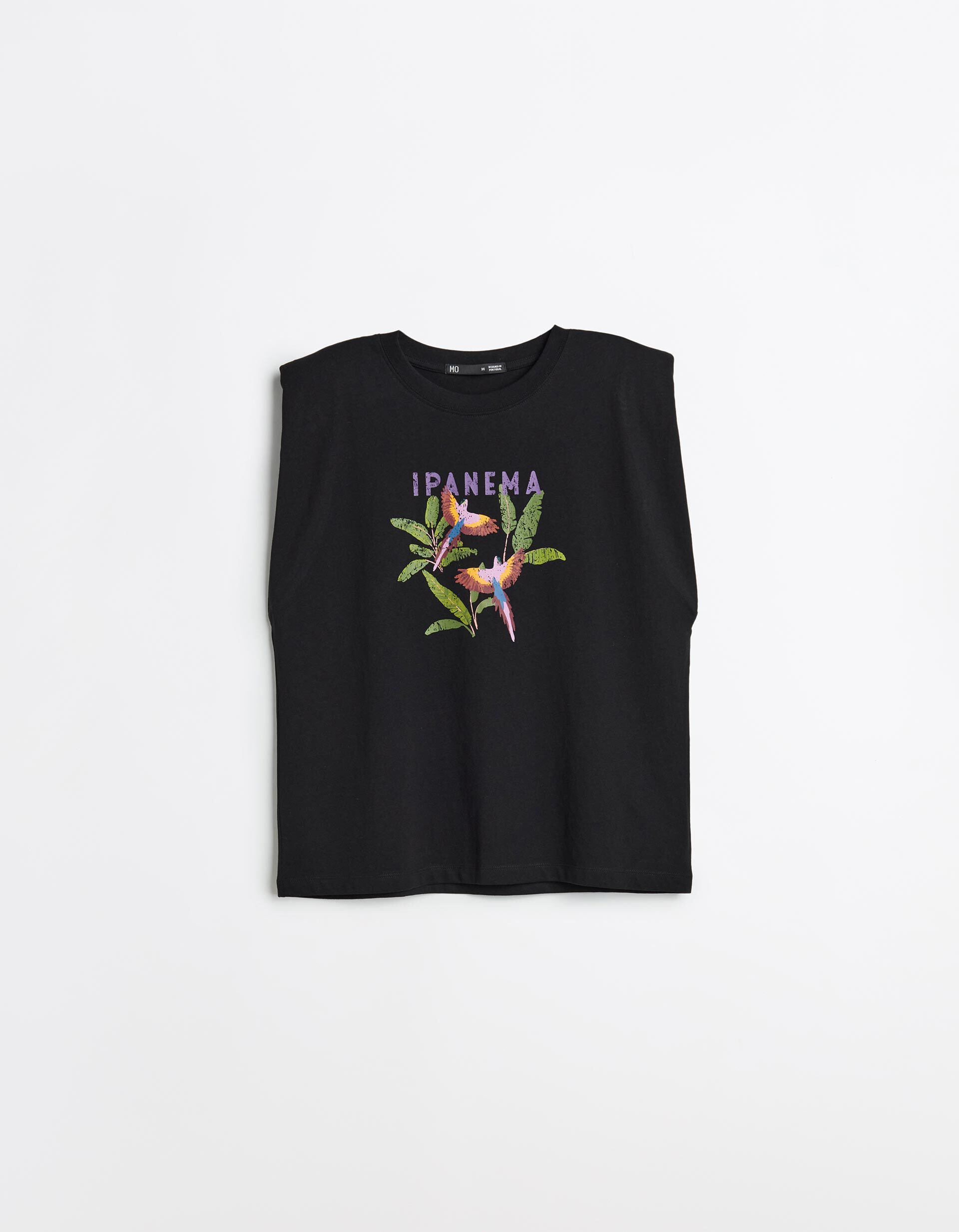 T-shirt Estampada, Mulher, Amarelo Claro