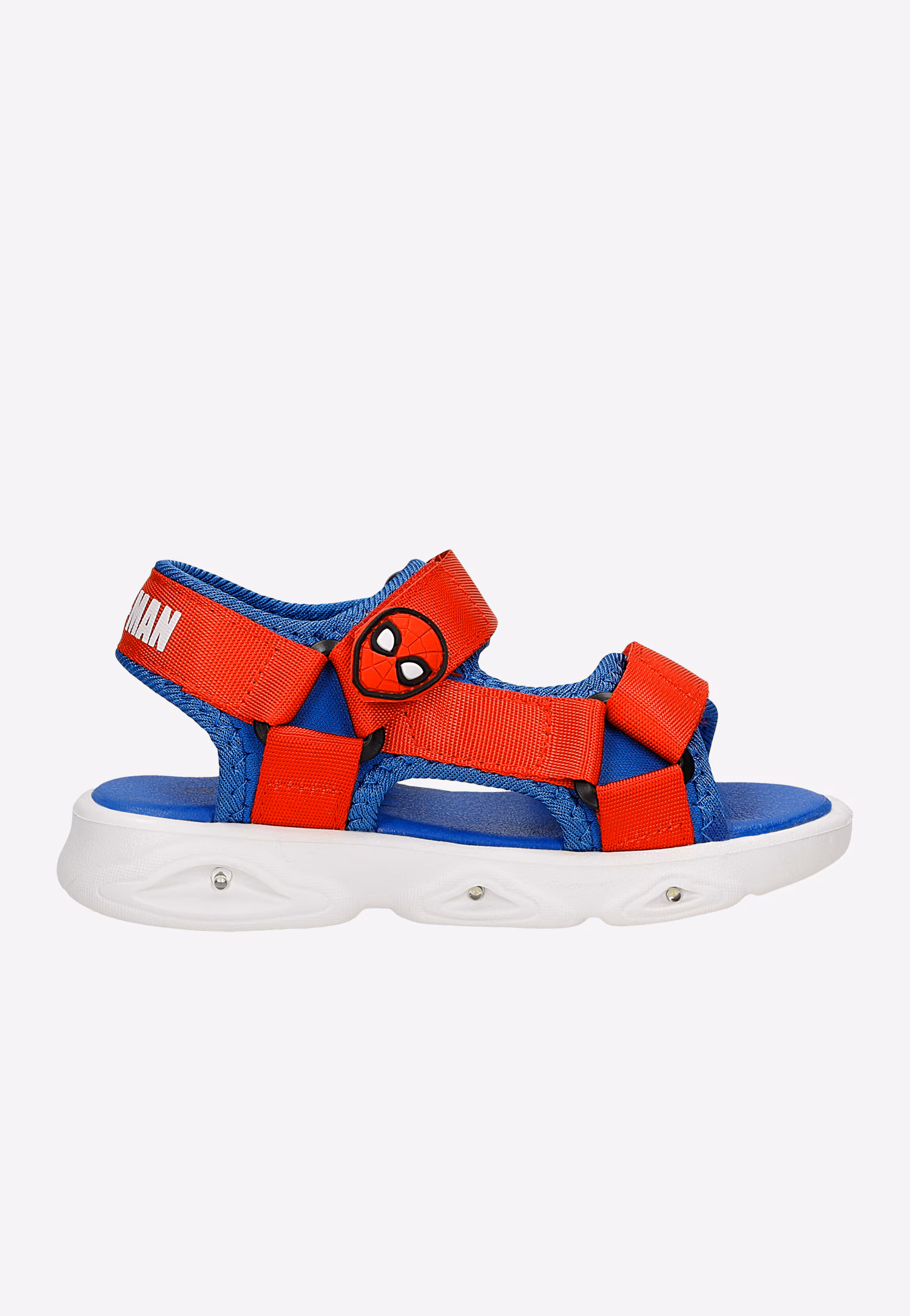 Sandały chłopięce Spider-man ze świecącą podeszwą BARTEK 89006-45