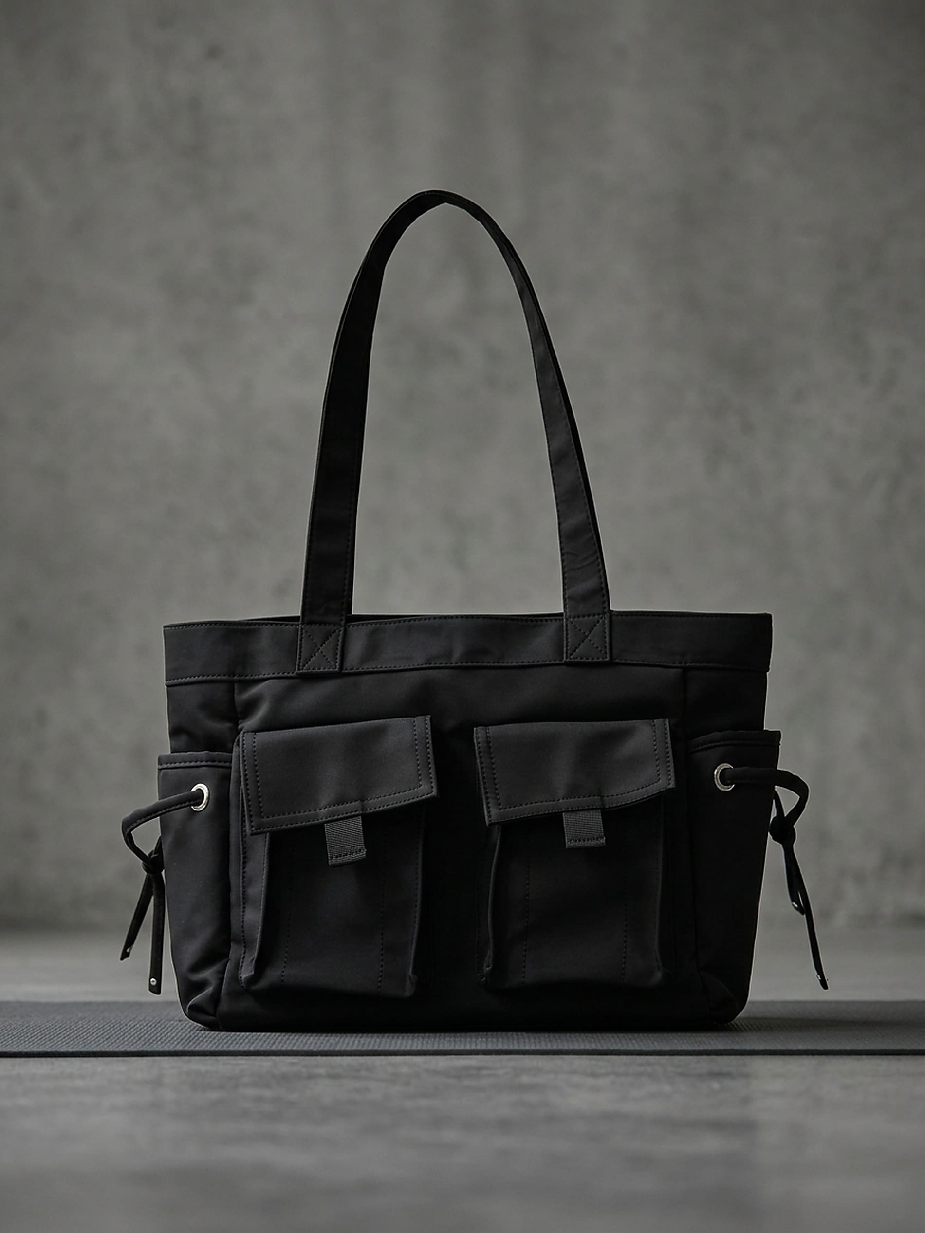 Torba shopper z kieszeniami zewnętrznymi