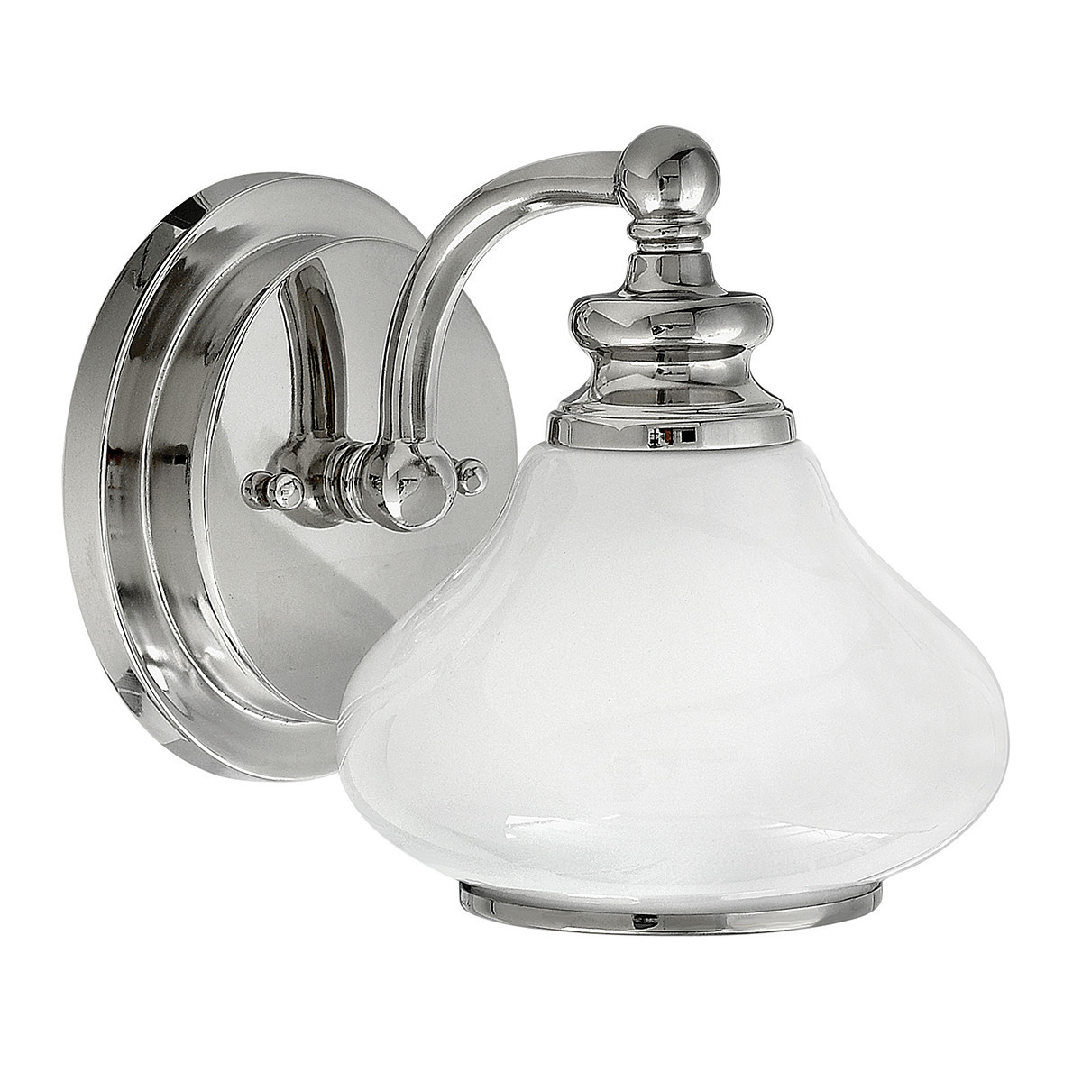 Kinkiet srebrny Ainsley 1xG9x3W wym:19,1x16x20,6cm IP44 Hinkley