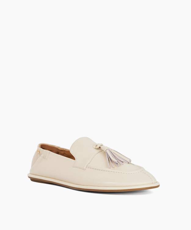 Grounding Ecru - Suede Round Toe Tassel Loafers