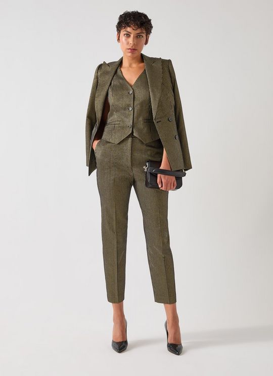 Bella Black & Gold Stripe Gold Jacket