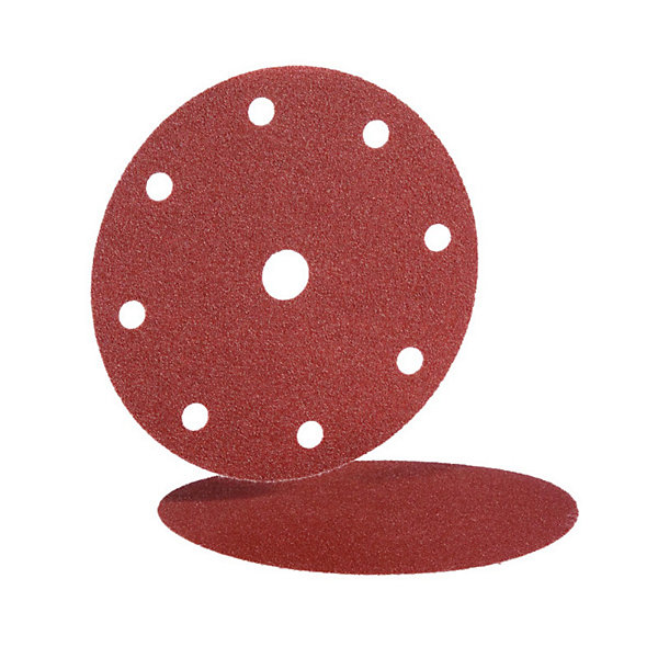 Disque abrasif 9 trous BW115 150 mm grain 80 boite de 50 - HERMES - 6537827