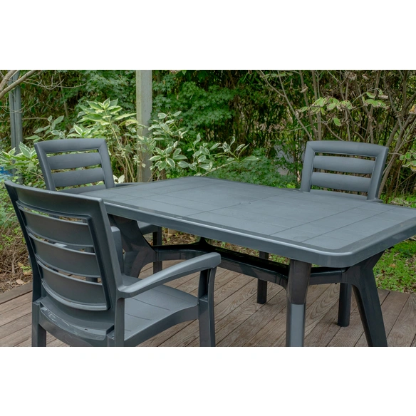 Gartentisch »Pagoda«, Polypropylen, BxHxT: 140 x 72,5 x 85 cm, anthrazit