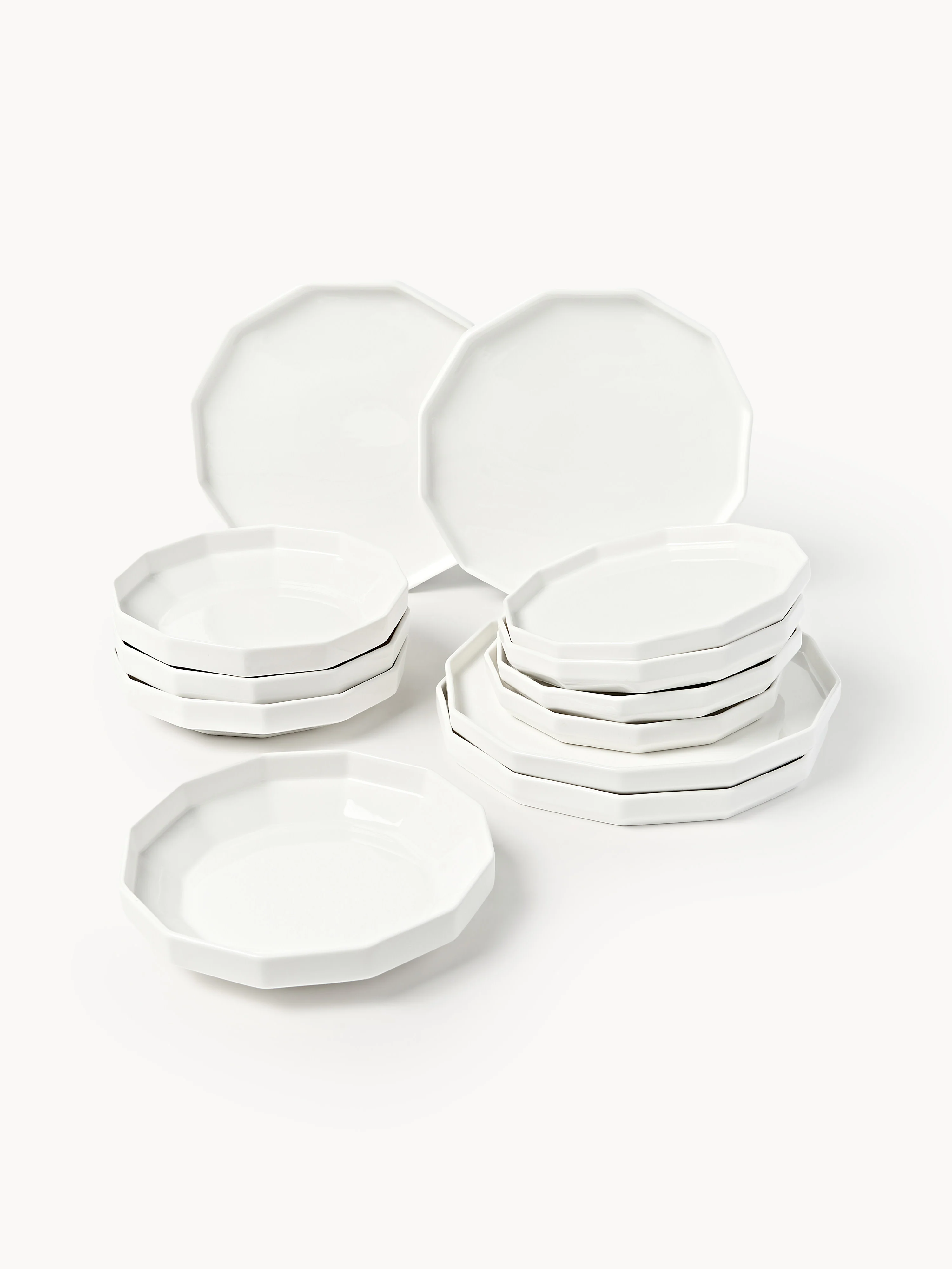 Porzellan-Geschirr-Set Angoli, 4 Personen, 12er-Set