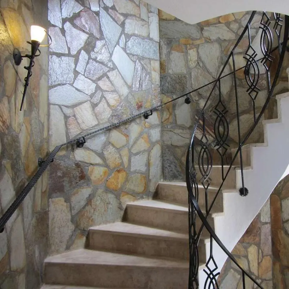 Qazqa wandlamp met glas castle wl bruin e14