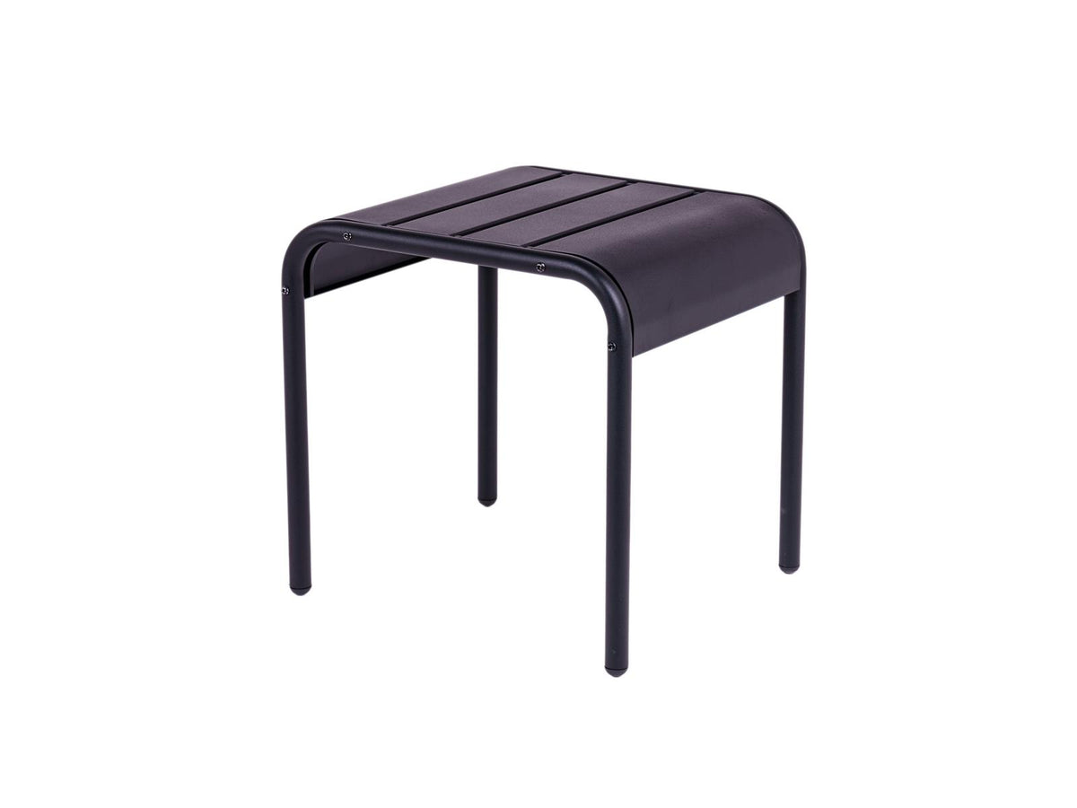 MaximaVida metalen bijzettafel krukje Max 45 cm zwart