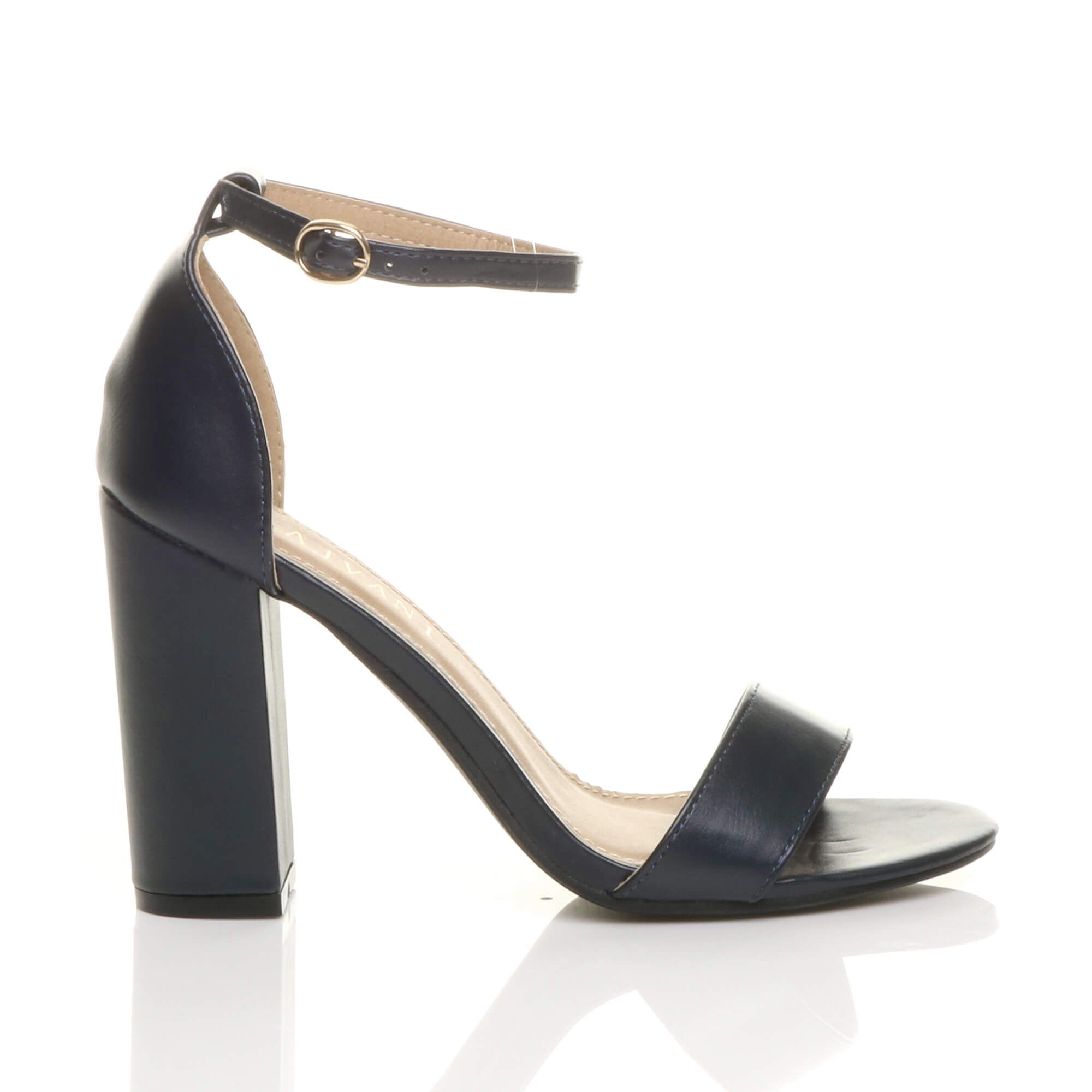 AJVANI High Block Heel Ankle Strap Sandals