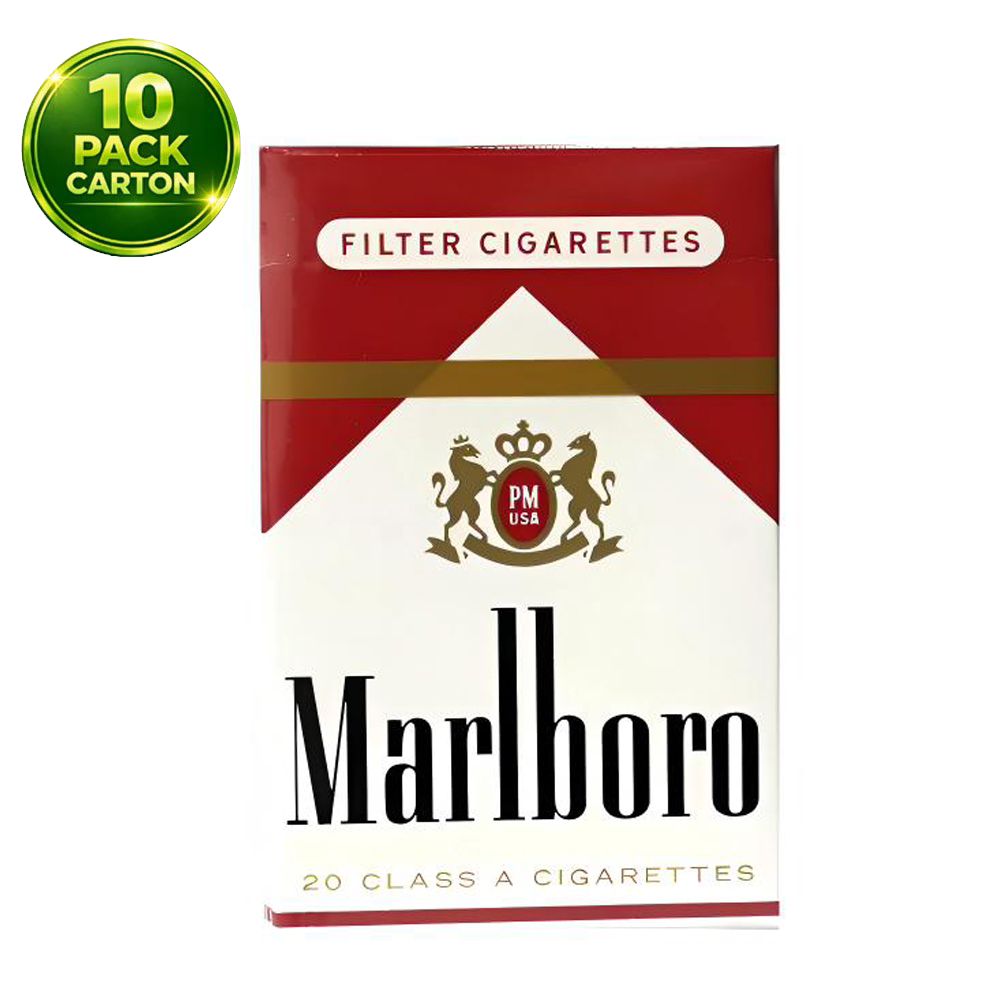 Marlboro Red Short(US) 10mg ,20s Cigarettes x 10 Packs /1 Carton