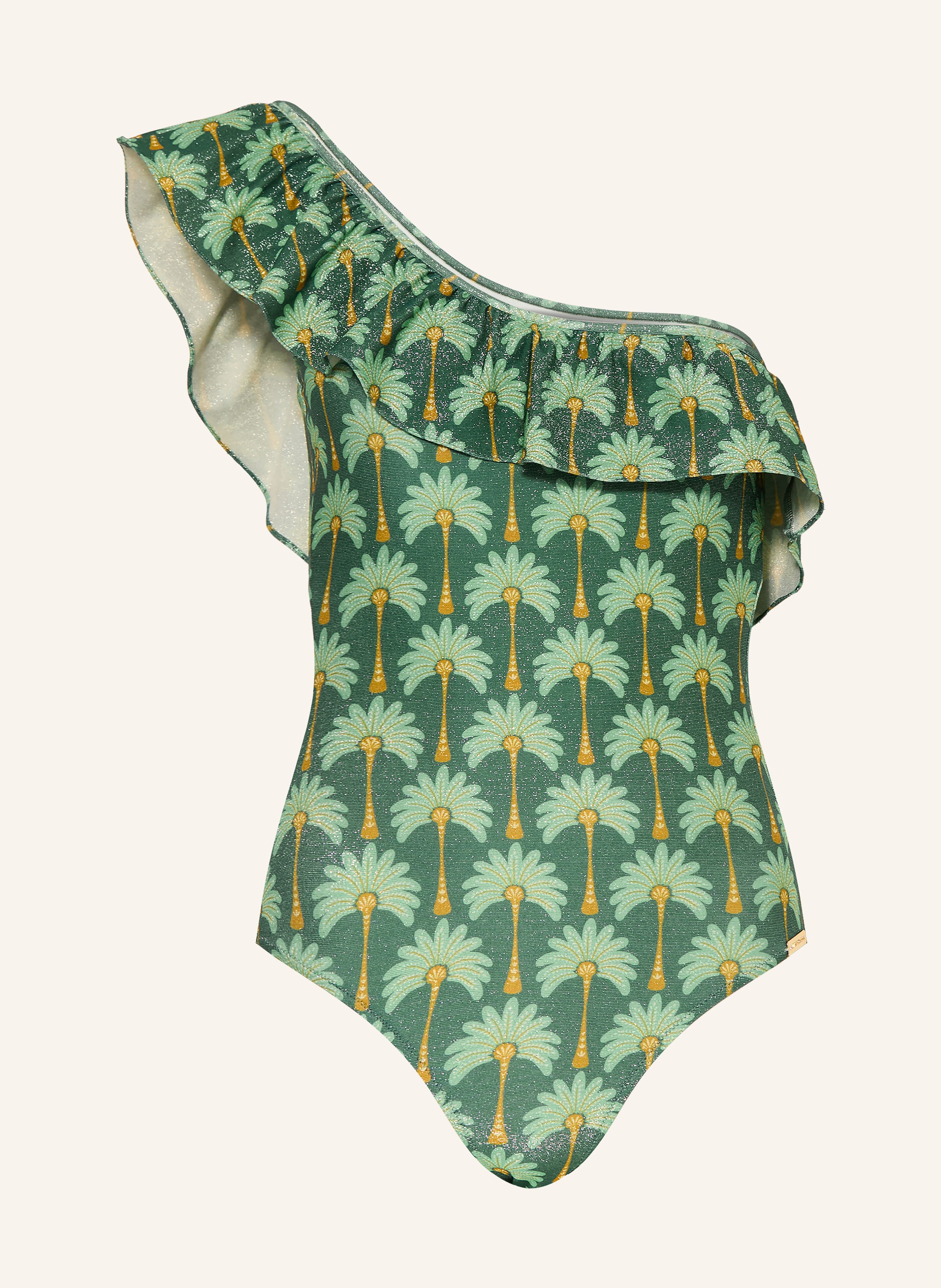 watercult One-Shoulder-Badeanzug TROPICAL MUSE mit Volant