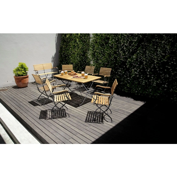 Klapptisch »Bari«, hellbraun, BxL: 80 x 140 cm