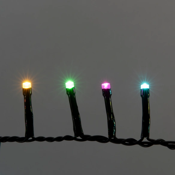 LED-Lichterkette, 400 Leuchtmittel, mehrfarbig, Gesamtlänge: 1377 cm