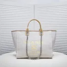 Chanel Canvas Beach Handbag Crossbody Bag