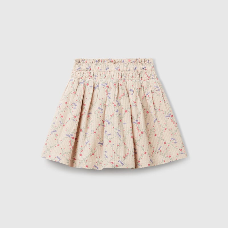 Floral skirt with sash