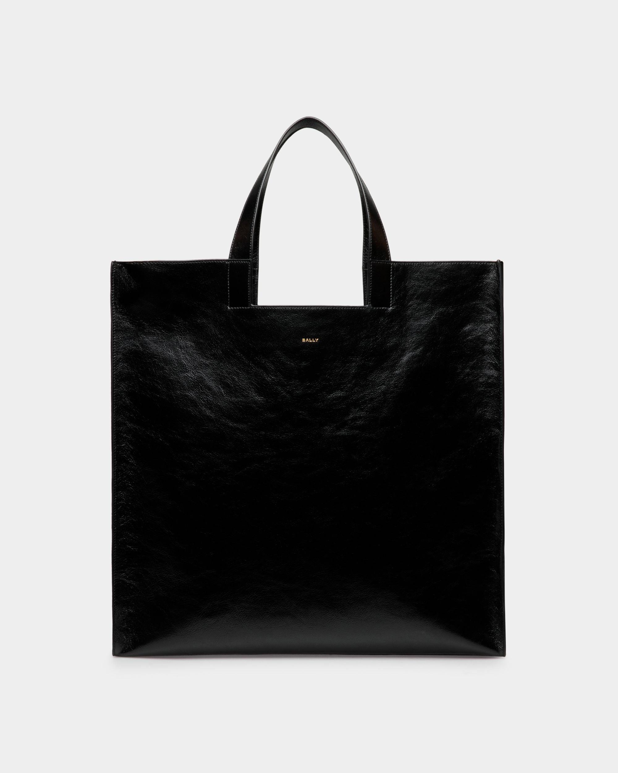 Easy Bally Tragetasche Aus Leder In Schwarz