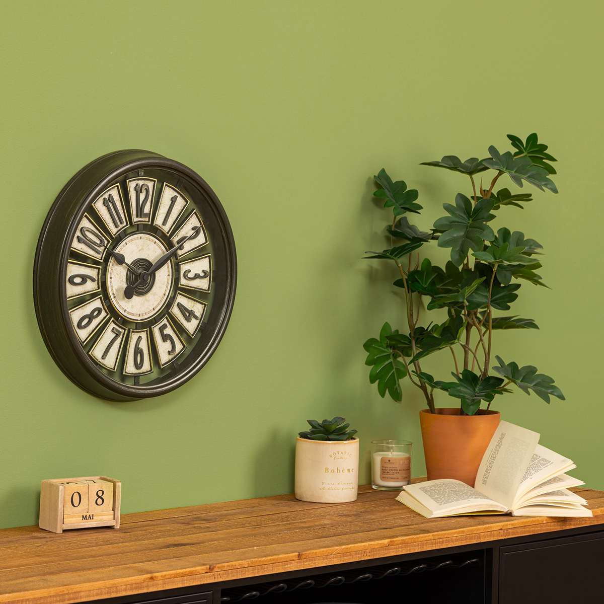 Clock "Davy" Brown, D.39 cm