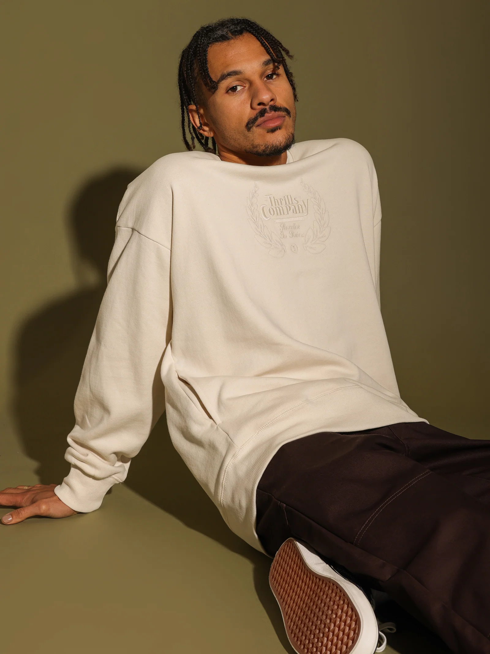 Paradise Crest Slouch Crew Neck Fleece