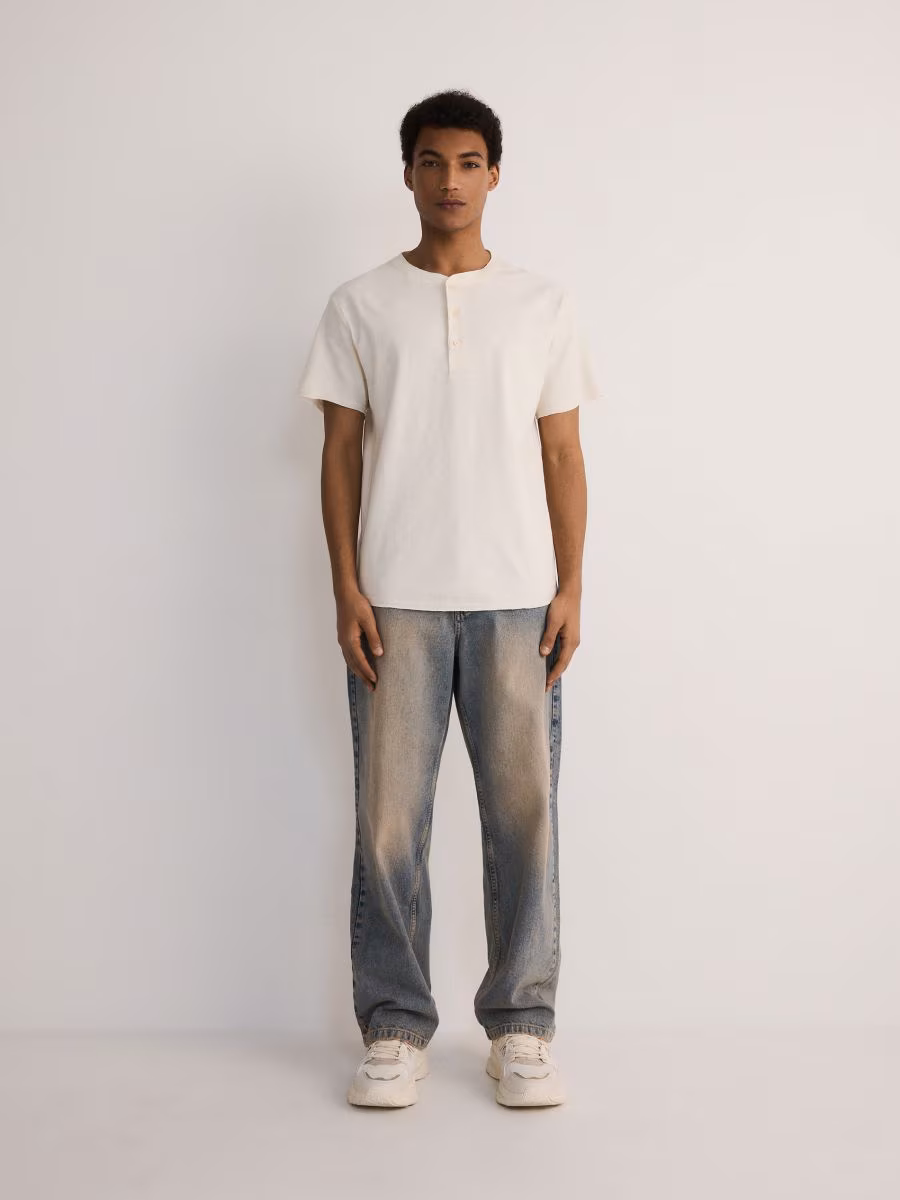 Henley Cotton T-Shirt