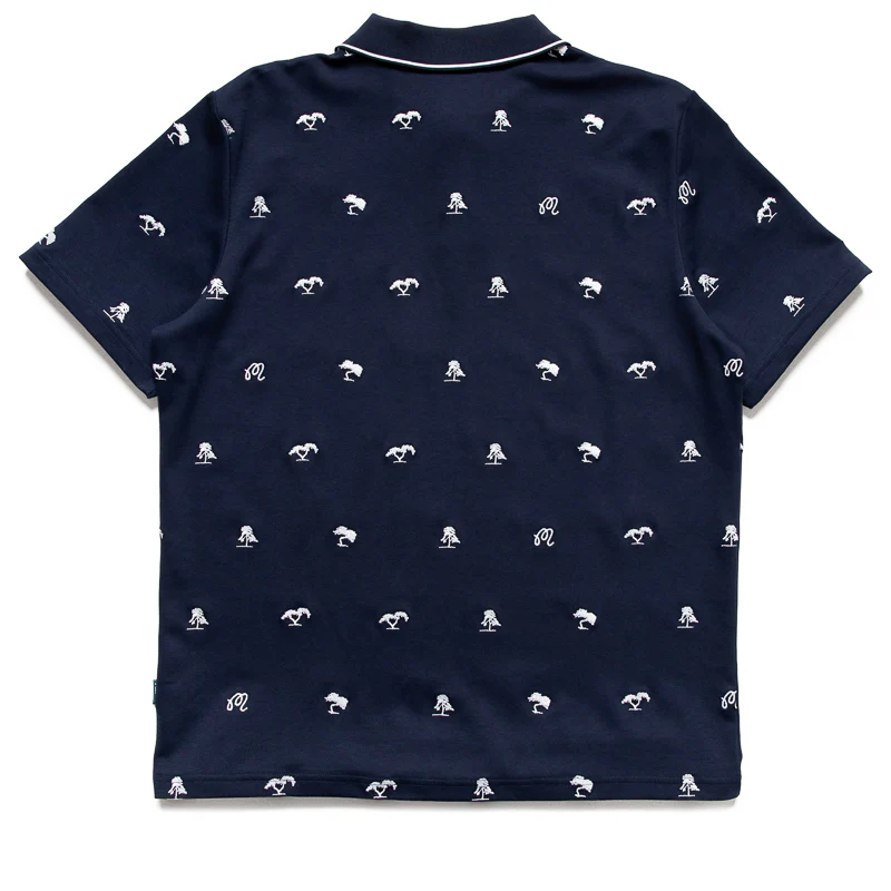 Malbon Golf x Torrey Pines Polo - Baritone Blue